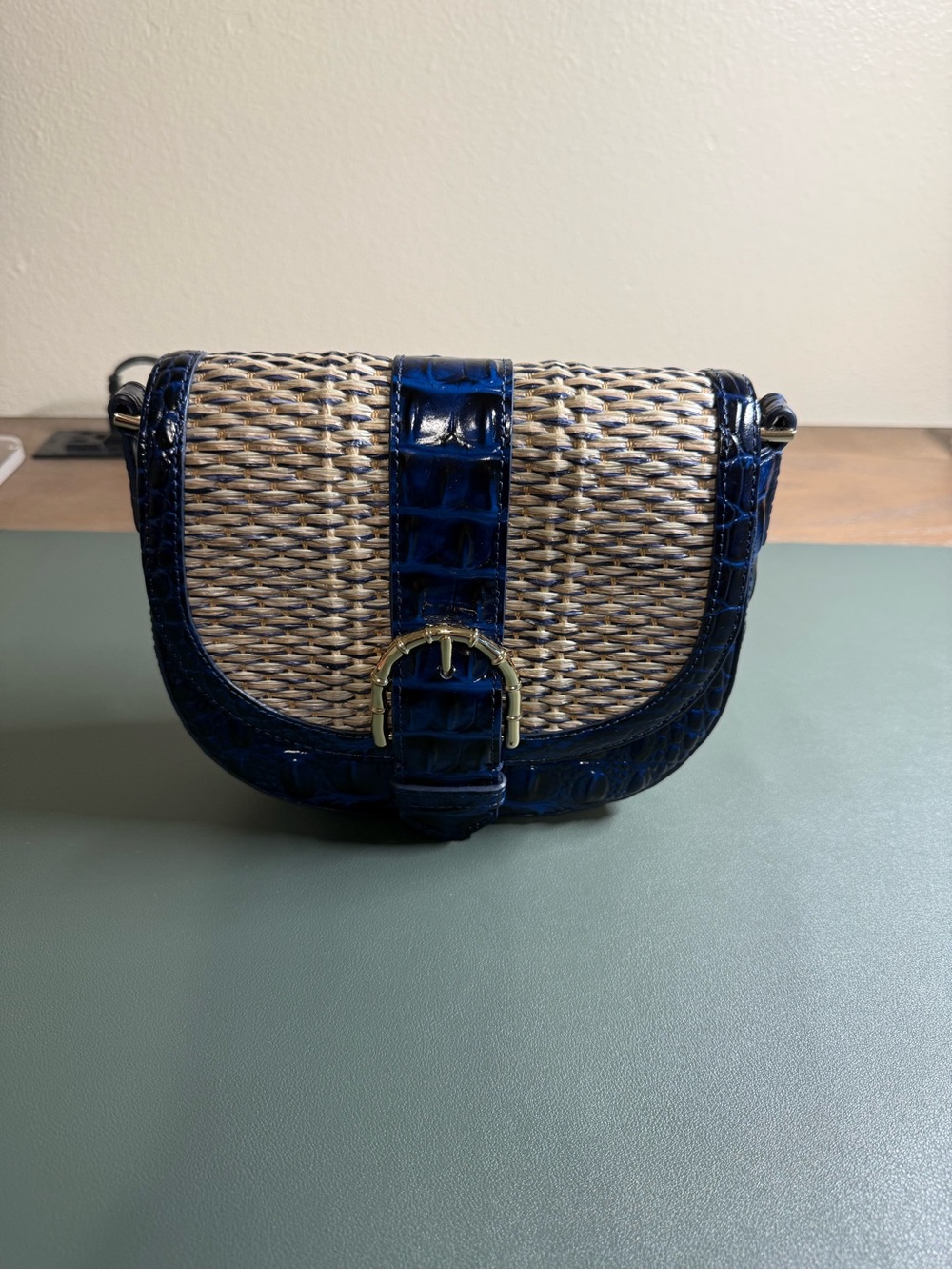 EUC BRAHMIN RAFFIA ANCHOR BRIAR
